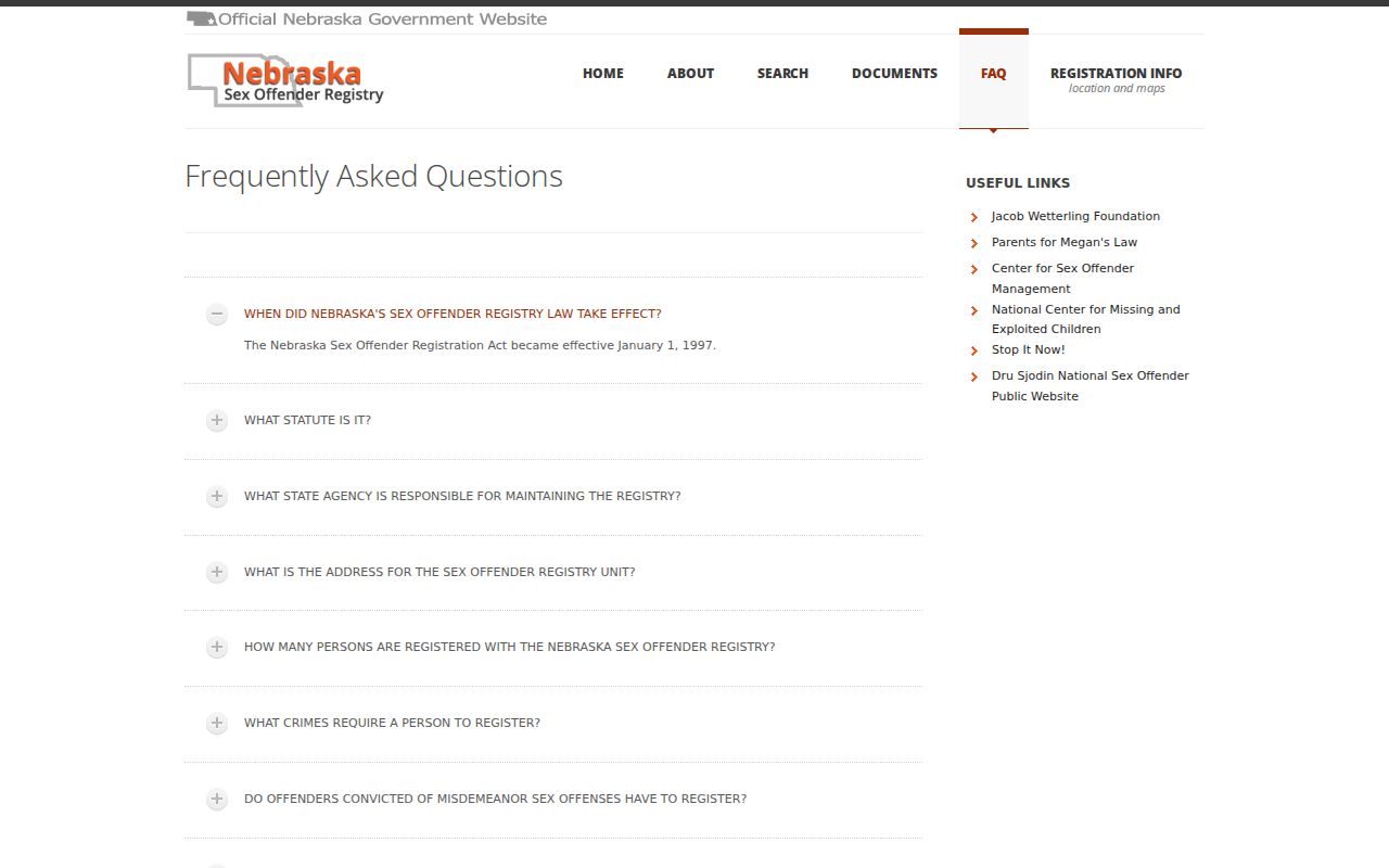 Dakota County sex offender registry profile fields and legal information
